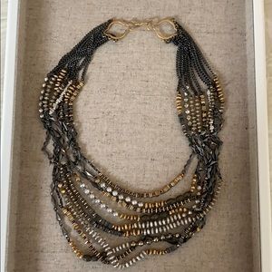 Stella & Dot Artisan Mixed Metal Necklace